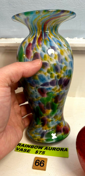 #66 Rainbow Aurora Vase- 04/17/2024