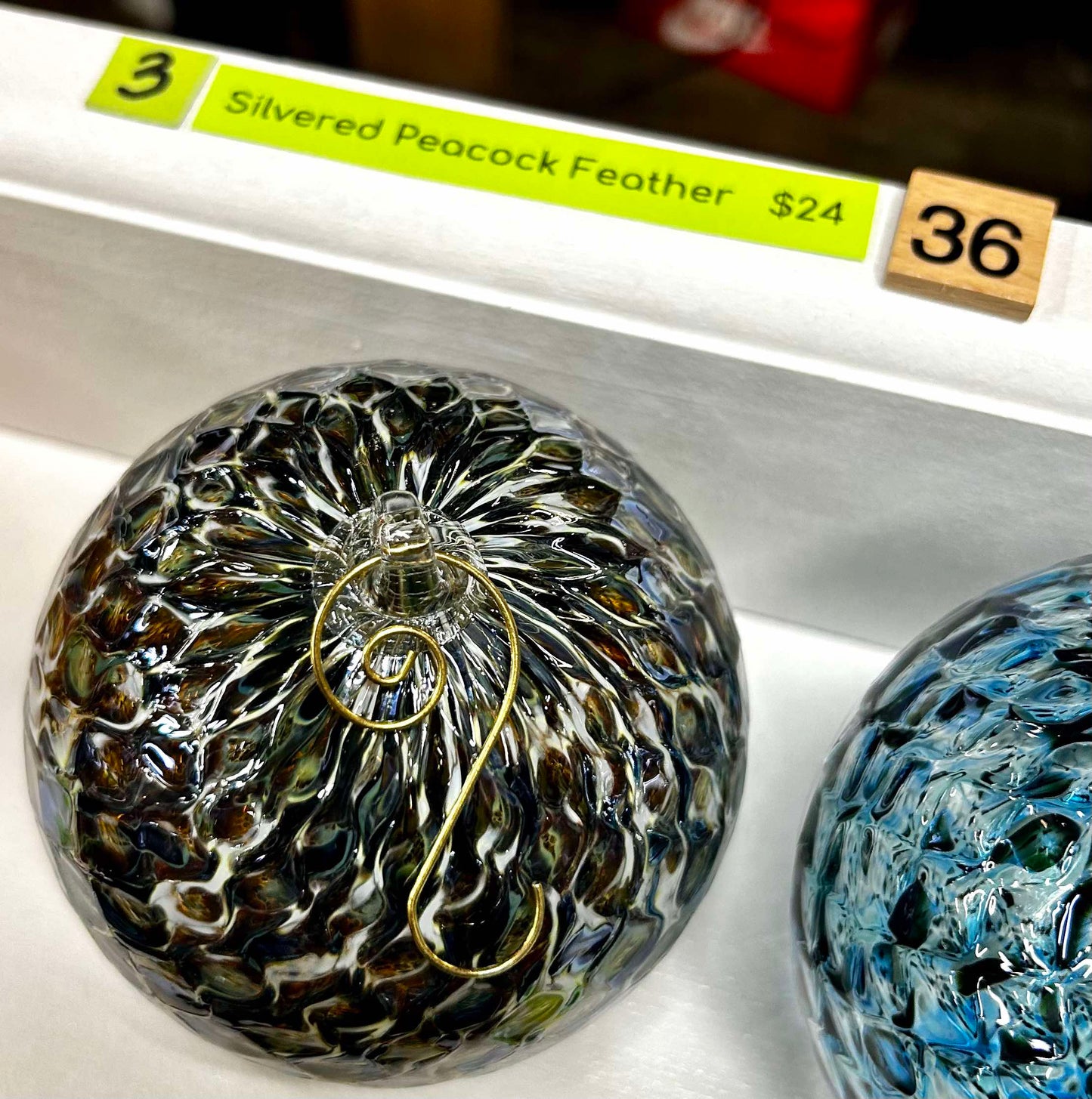 #36 Silvered Peacock Feather- 2/5/2025