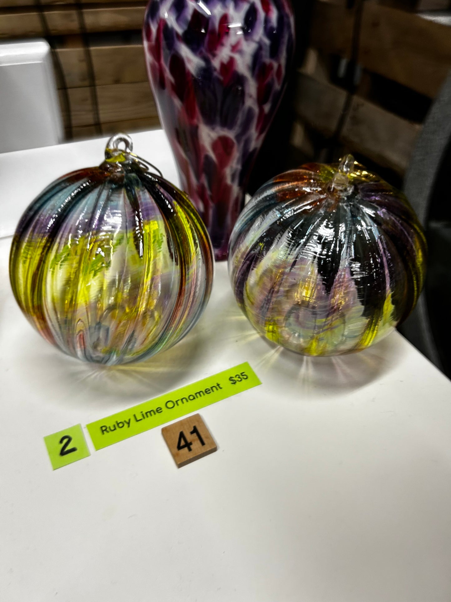 #41 Ruby Lime Ornament- 5/7/2025