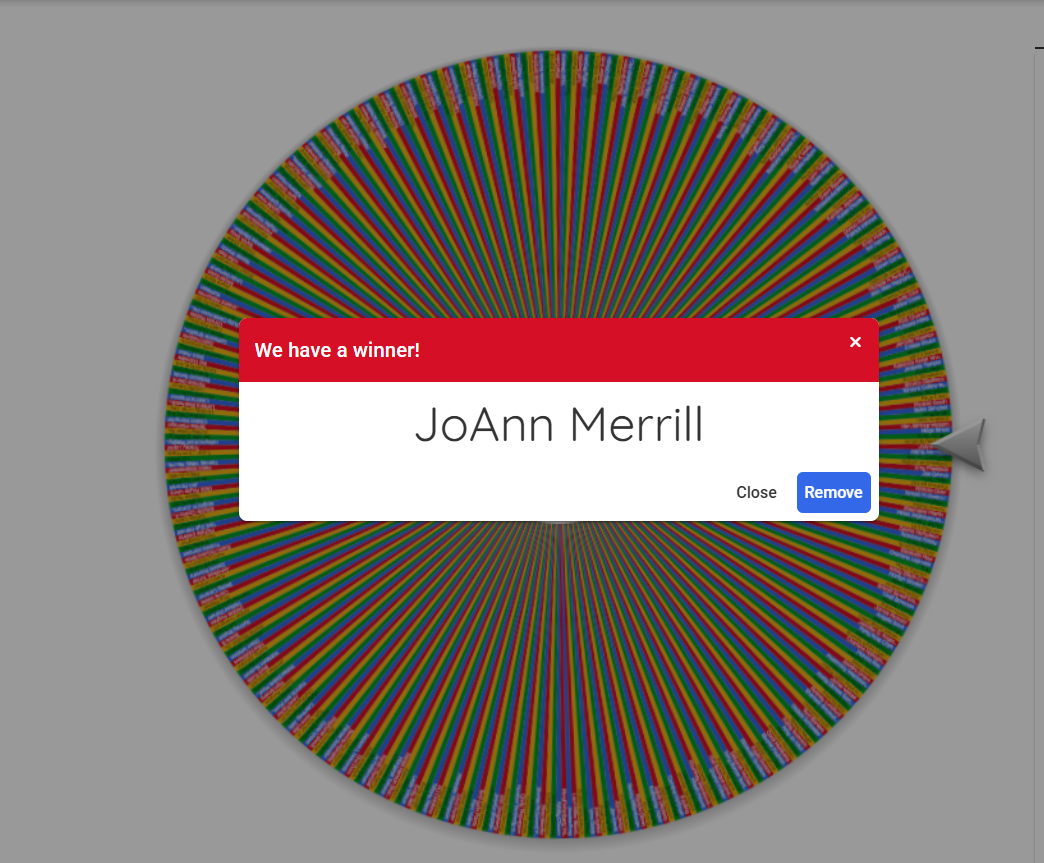 Winner 9/28/2025: Baby Golden Harvest: JoAnn Merrill