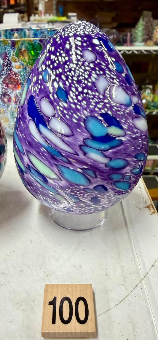 #100 Sunni Show - Purple Seaglass Egg