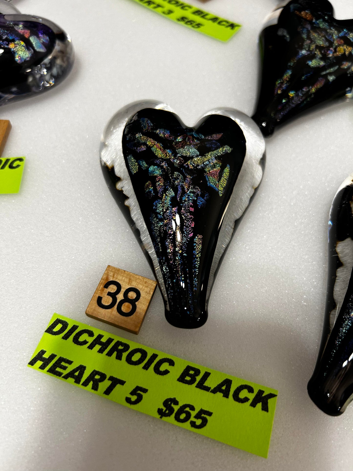 #38 Dichroic Black Heart 5- 03/20/2024