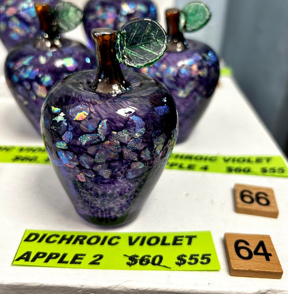 #64 {DISCOUNTED} Dichroic Violet Apple 2- 03/27/2024