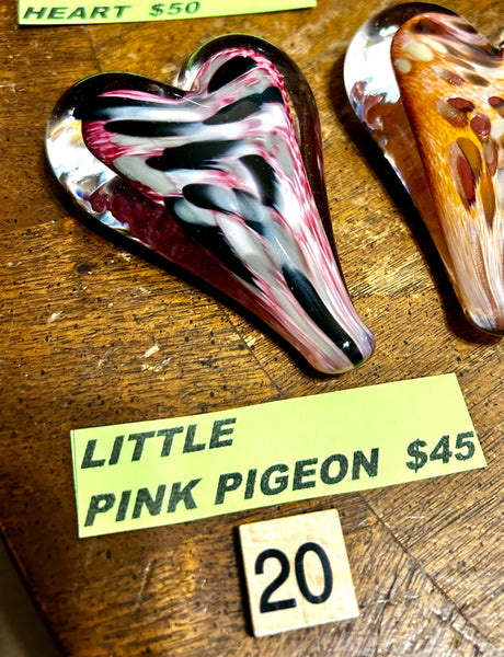#20 Little Pink Pigeon Heart -  04/03/2024