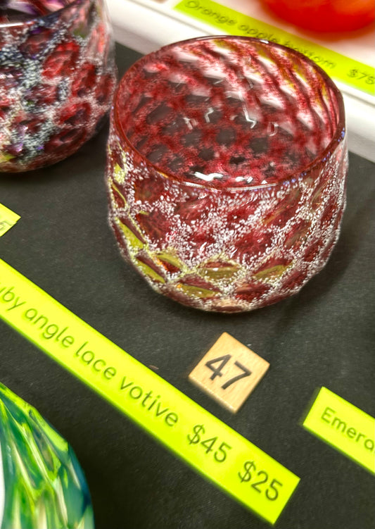 #47 Ruby Angel Lace Votive- 4/30/25