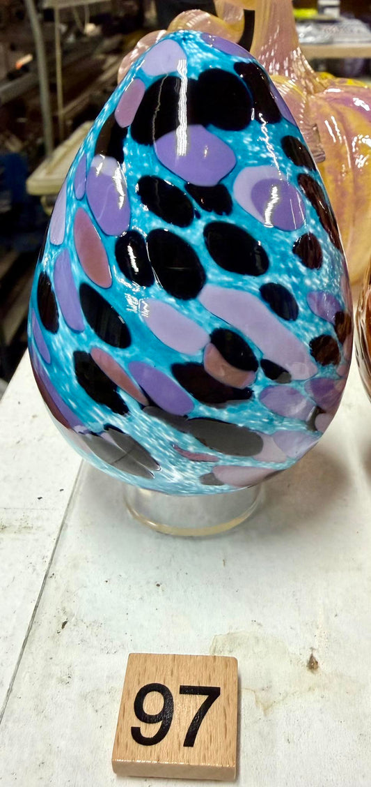 #97 Sunni Show - Aqua Gemstone Egg