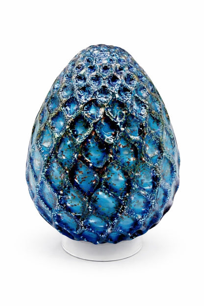 Aquamarine Metallic Angel Easter Egg