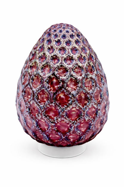 Cherry Metallic Angel Lace Easter Egg
