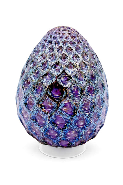 Violet Metallic Angel Lace Easter Egg
