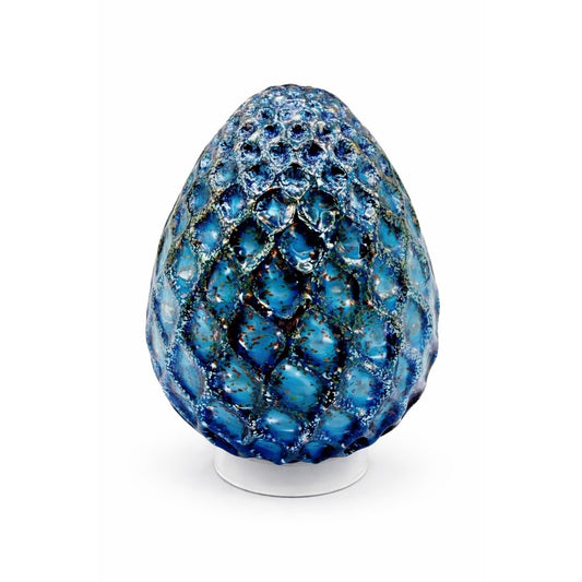Aquamarine Metallic Angel Easter Egg