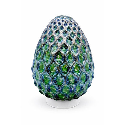 Emerald Metallic Angel Lace Easter Egg