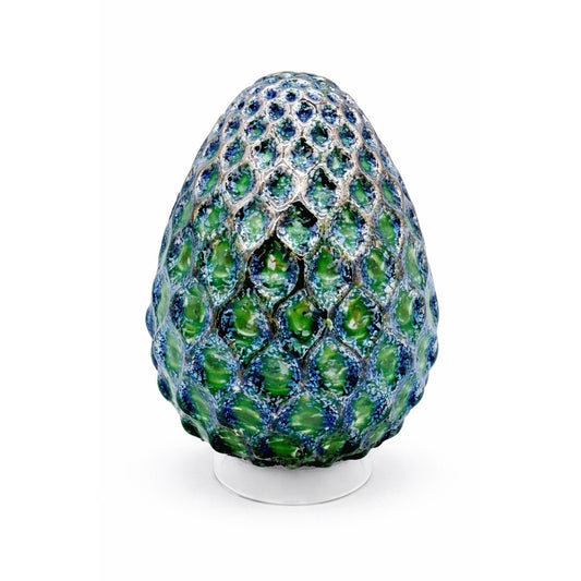 Emerald Metallic Angel Lace Easter Egg