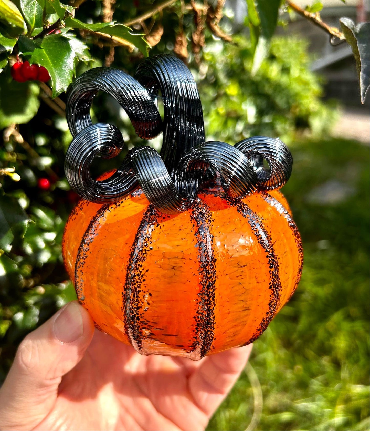 SALE!!!  MINI JACK Glass Pumpkin Gift and Centerpiece