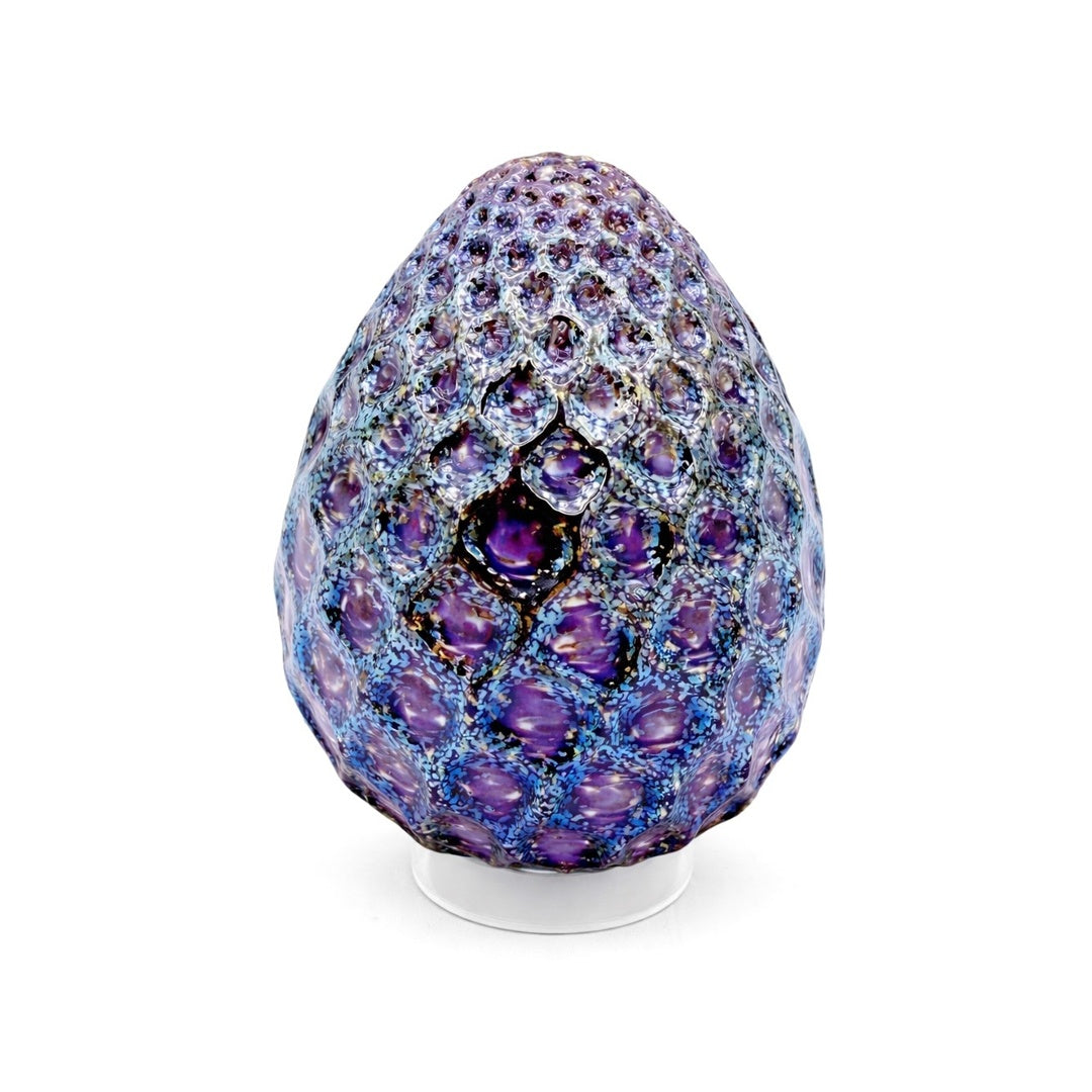 Violet Metallic Angel Lace Easter Egg