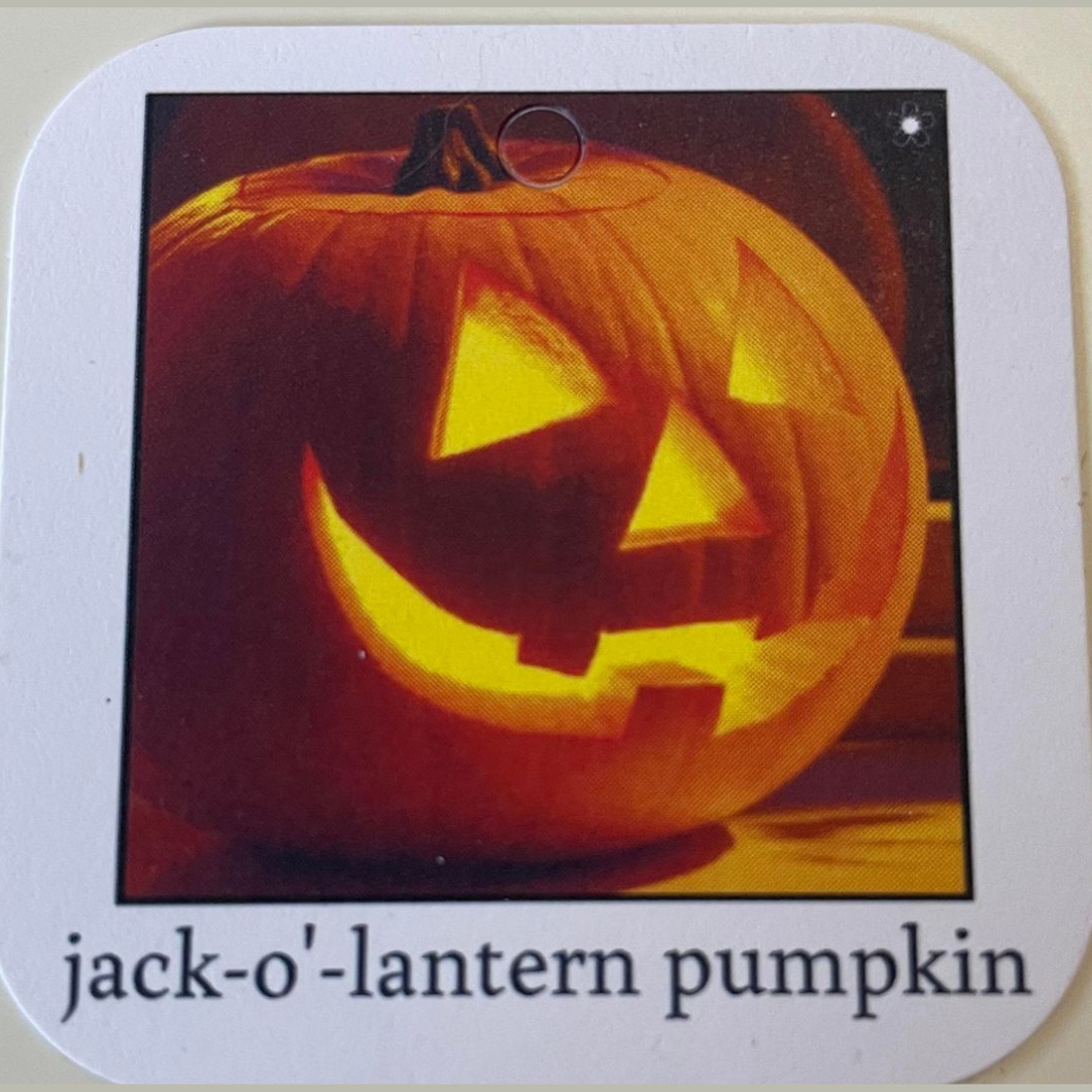 #94  Jack O Lantern Pumpkin Collector's Tag