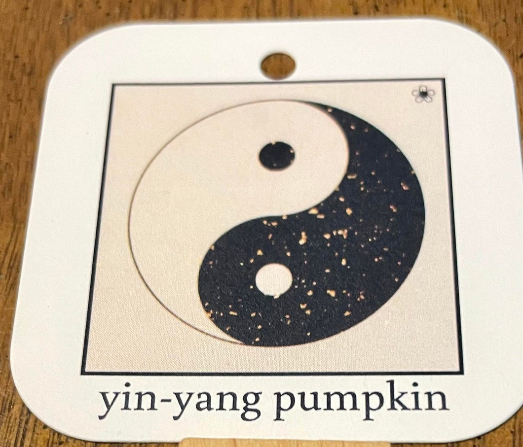 #89 Yin Yang Pumpkin Collector's Tag